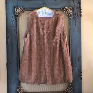 Faux fur vest